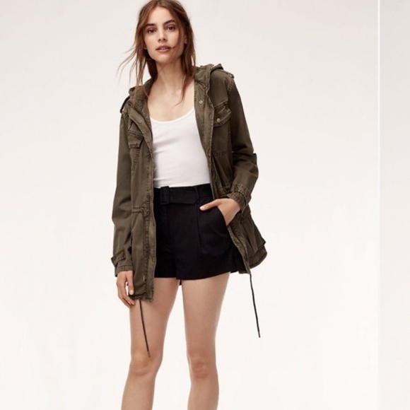 Aritzia Talula military utility hooded jacket in small - Picture 2 of 9